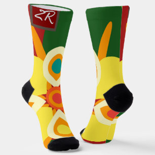 Christmas holiday simple elegant gifts MONOGRAM Socks