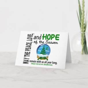Christmas Holiday Snow Globe 1 Organ Donation Card