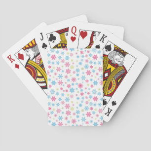 Christmas Holiday Snowflake Pattern Playing Cards