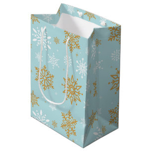 Christmas Holiday Snowflakes Gift Bag