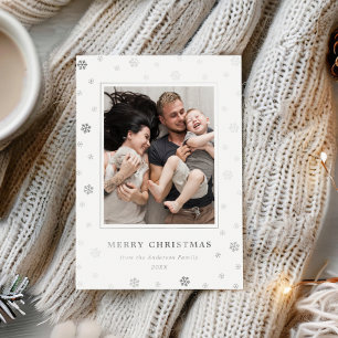 Christmas Holiday Snowflakes Modern Whimsical