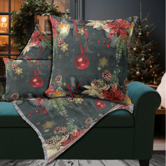 Christmas Holiday Splendour Cushion (Creator Uploaded)
