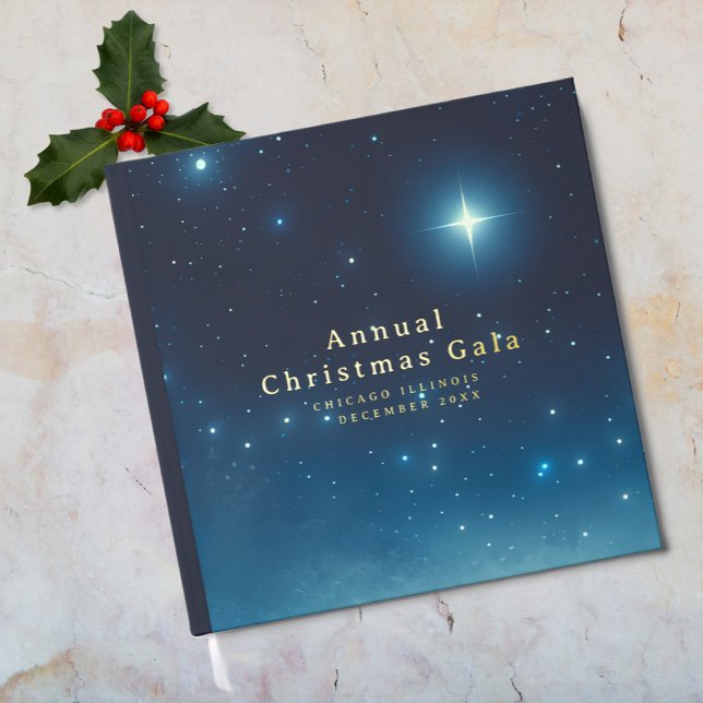 Christmas Holiday Star Foil Guestbook (Christmas Holiday Star Foil Guestbook)