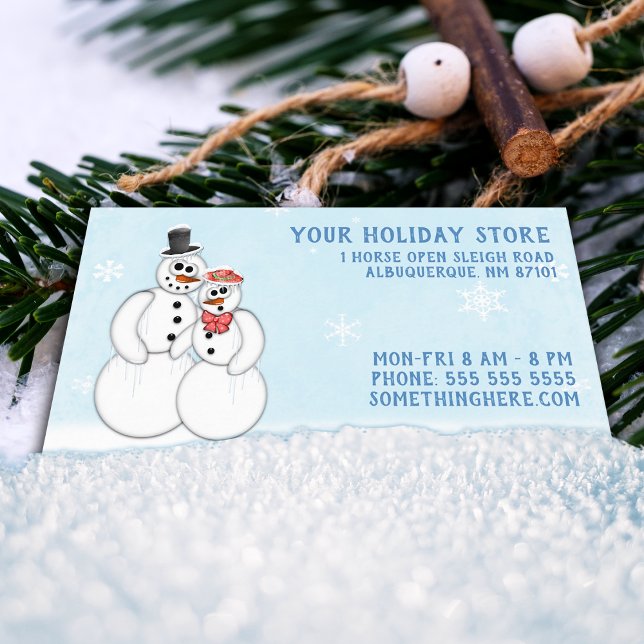 Christmas Holiday Store Business Cards (Creator Uploaded)
