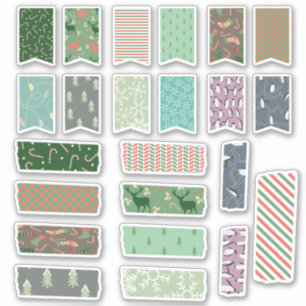 Christmas Holiday Tape And Ribbon Craft Set