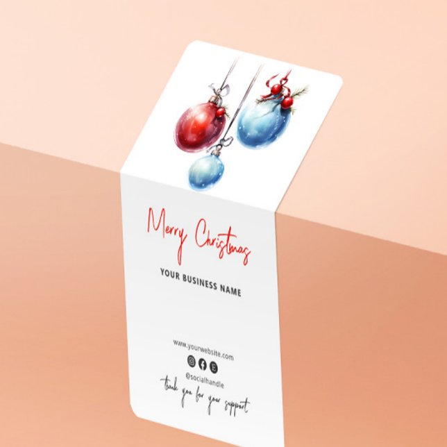 Christmas Holiday Thank You Box Seal Sticker (Creator Uploaded)