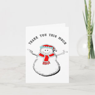 Christmas Holiday Thank You Note Cards