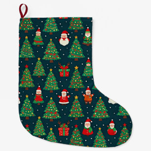 Christmas Holiday Theme Large Christmas Stocking
