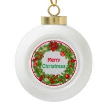 Christmas/Holiday Tree Ornament Wreath Design