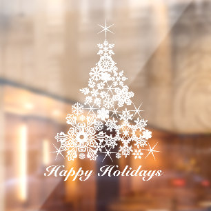 Christmas holiday tree white custom
