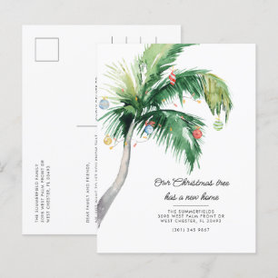 Christmas Holiday We've Moved Moving Announcement Postcard