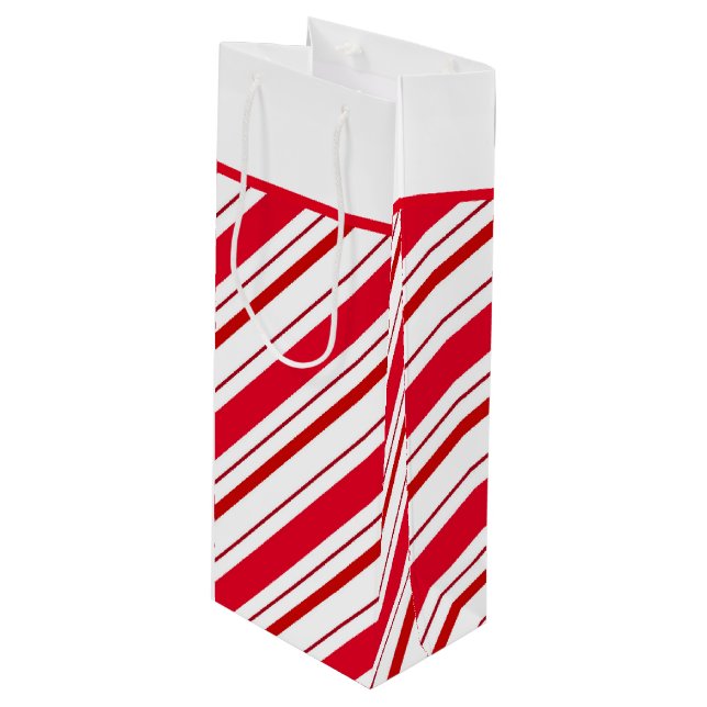 Christmas Holiday Wine Gift Bag (Front Angled)