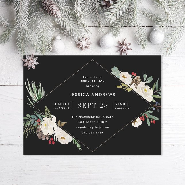 Christmas Holiday Winter Bridal Shower Invitation (Creator Uploaded)