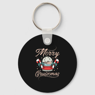 Christmas Holiday Xmas Cruise Ship Key Ring
