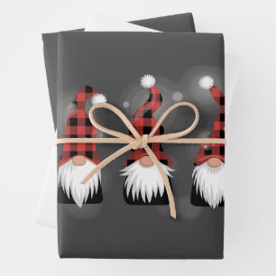 Christmas Holiday Xmas Funny Winter Gnome Lover Wrapping Paper Sheet