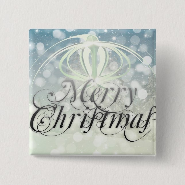 Christmas holidays 15 cm square badge (Front)