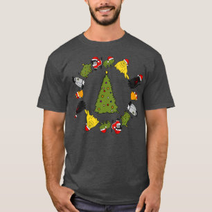 Christmas Holidays Cute Animals Stars Candy Canes  T-Shirt