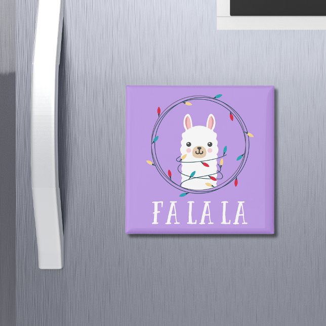 Christmas Holidays Fa La La Llama Magnet (Creator Uploaded)
