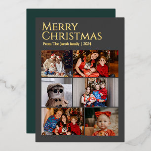 Christmas holidays Modern Typography Photo Collage