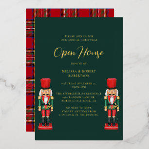 Christmas Holidays Open House Nutcracker Plaid