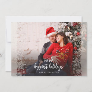 Christmas Holidays Photo Pregnancy Announcement