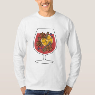 Christmas holidays red mulled wine spicy cocktail  T-Shirt