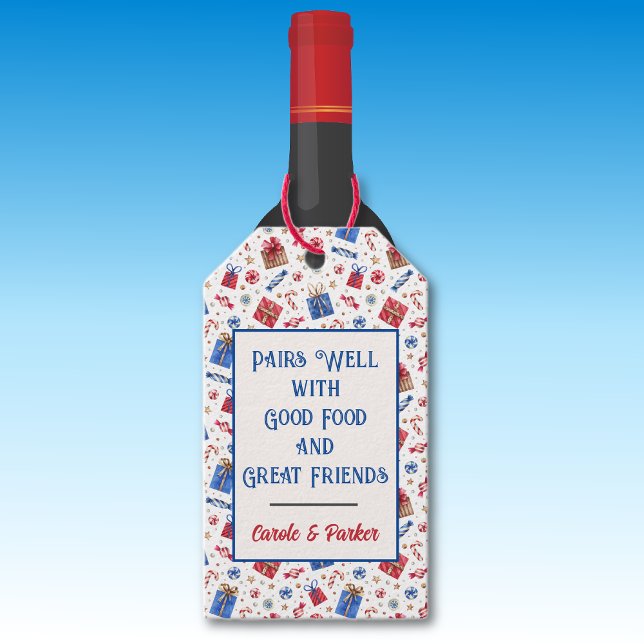 Christmas Holidays Tag for Gifting Beverage Bottle (Creator Uploaded)