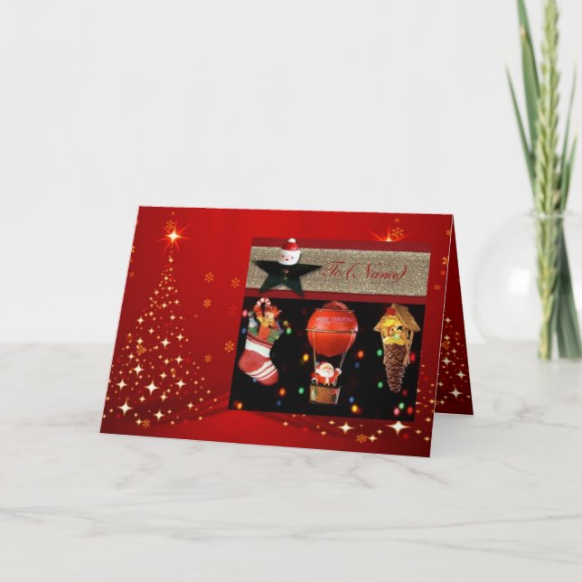 Christmas Holidays Wishes Card (Front)