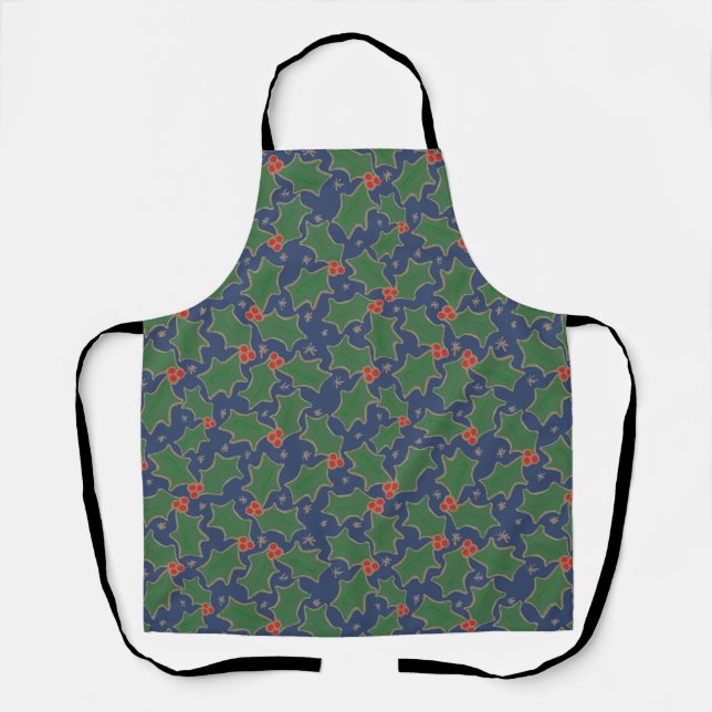 Christmas Holly Apron (Front)