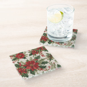 Christmas Holly & Berries Coaster