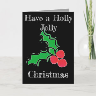 Christmas Holly Berries Greeting card