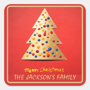 Christmas Holly Berry Homemade Food Holiday Baking Square Sticker