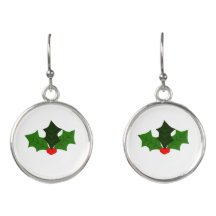 Christmas Holly Earrings