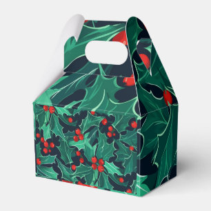 Christmas Holly Favour Box