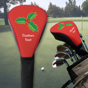 Christmas Holly Golf Head Cover