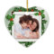 Christmas Holly Heart Shaped Family Photo Ornament