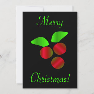 Christmas Holly Invitation