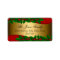 Christmas Holly Leaves Address Labels