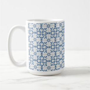 Christmas holly leaves and flowers petals tiles coffee mug