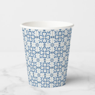 Christmas holly leaves and flowers petals tiles paper cups