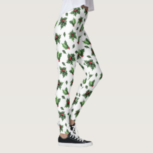 Christmas Holly Leggings