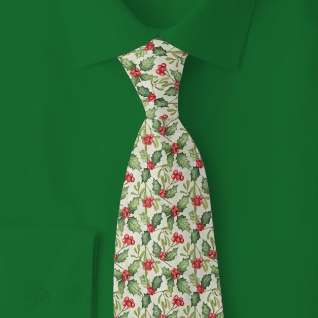 Christmas Holly & Mistletoe Tie (Creator Uploaded)