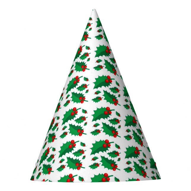 Christmas Holly Party Hat (Front)