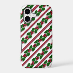 Christmas holly pattern iPhone 7 plus tough case