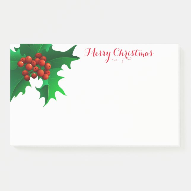 Christmas Holly Post-it-Notes Post-it Notes (Front)