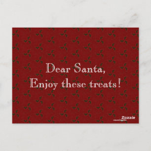 Christmas Holly Postcard