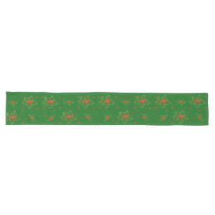 Christmas Holly Red Berries   Long Table Runner