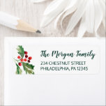 Christmas Holly Return Address Labels<br><div class="desc">These lovely and festive address labels are perfect for your holiday mailing!</div>