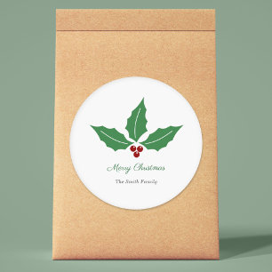 Christmas Holly Sticker