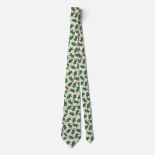 Christmas Holly Tie